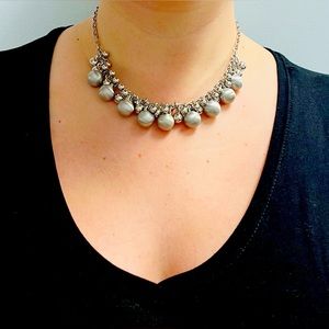 Lia Sophia silver balls necklace